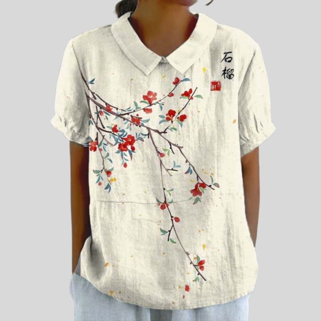 Romain™ | Haut fleuri