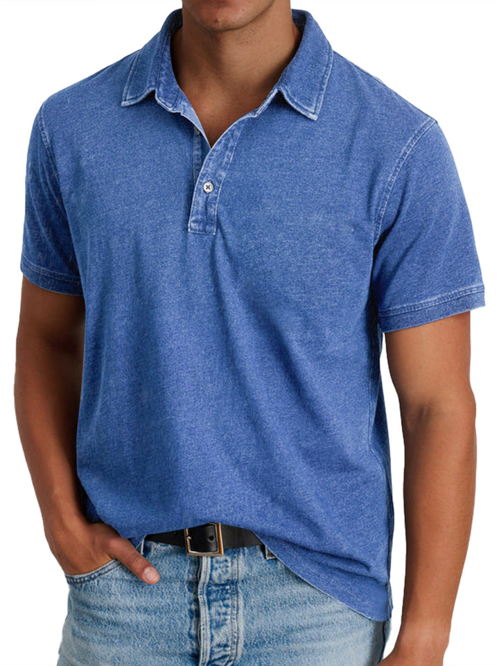 Élie | Polo avec collier pour hommes