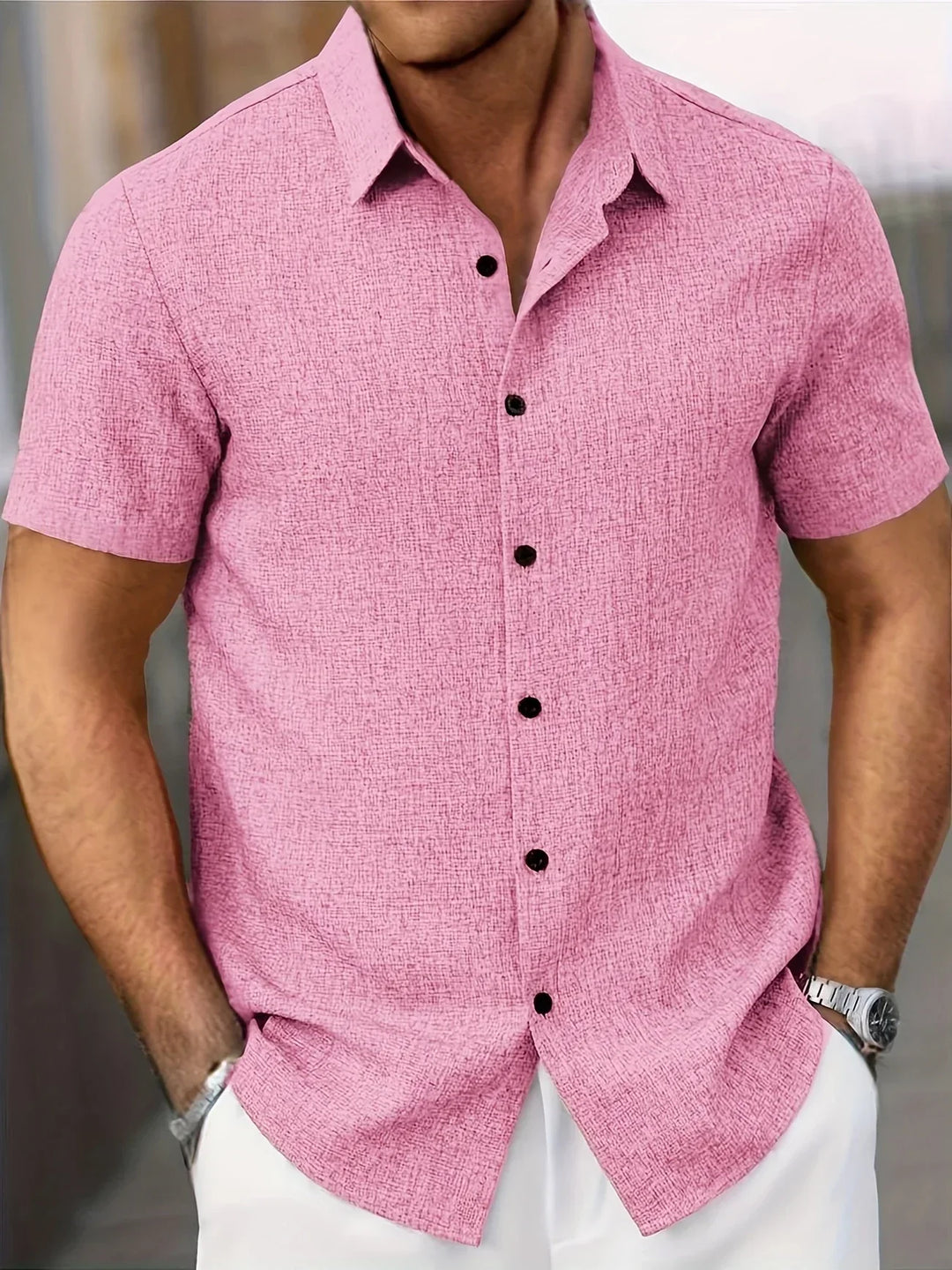 Adrien | Chemise légère à manches courtes en