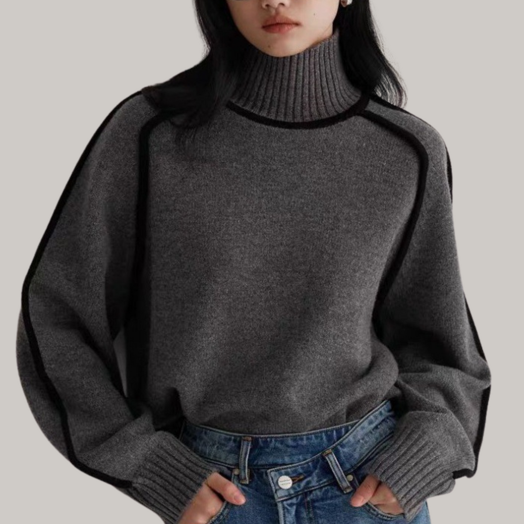 Quitterie | Pull Col Roulé élégant