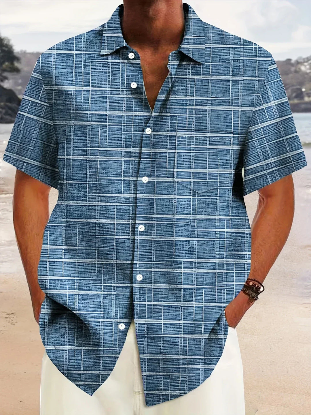 Denis | Chemise élégante à motif rayé et à