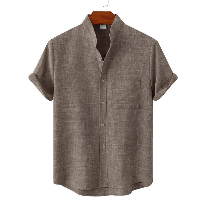 Fabien | Chemise en coton unie avec boutons