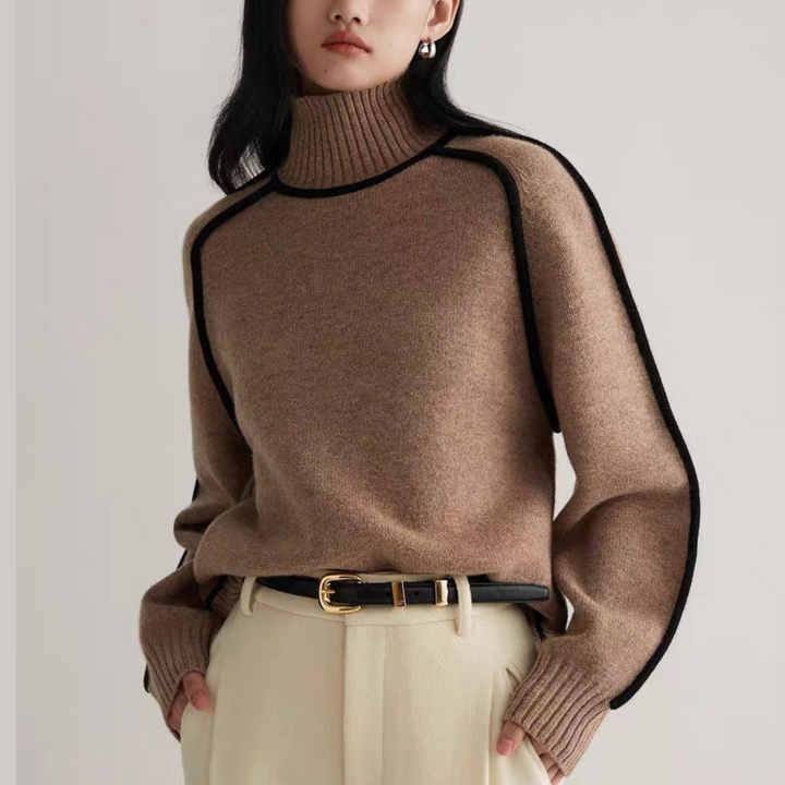 Quitterie | Pull Col Roulé élégant