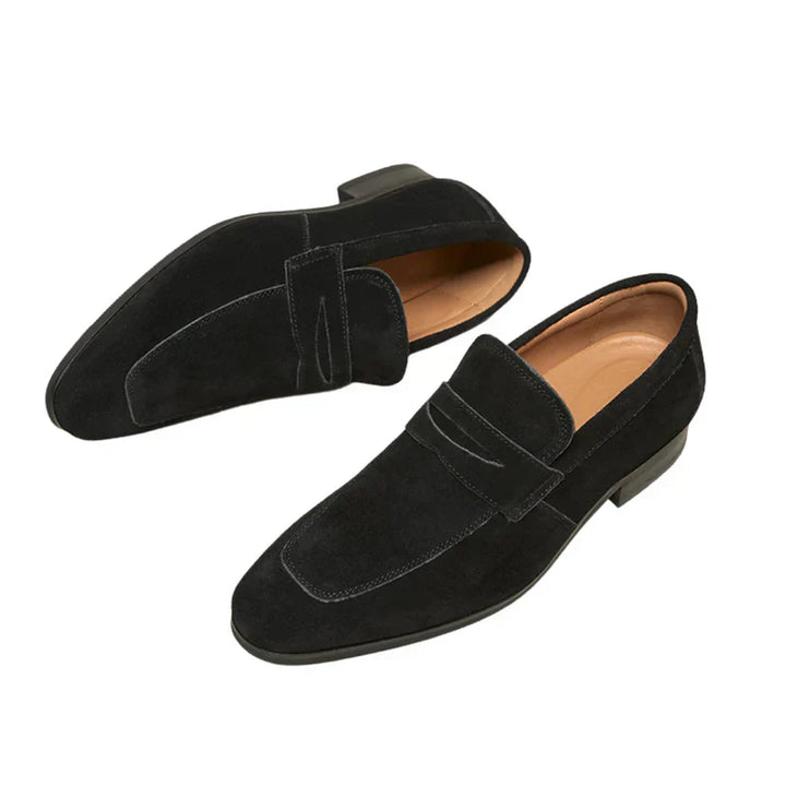 Thierry | Mocassins à brides en daim