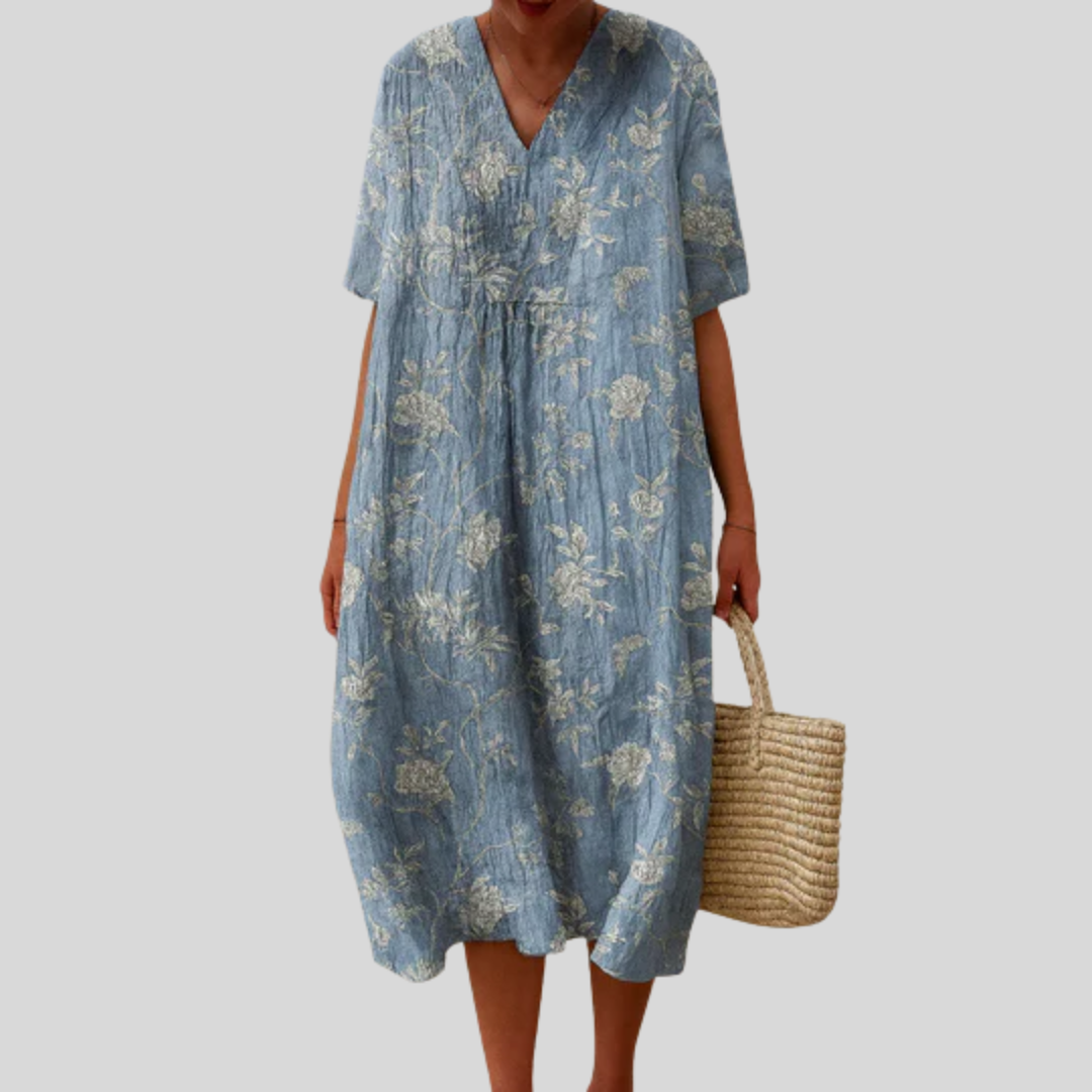 Robe d'été imprimée et fluide