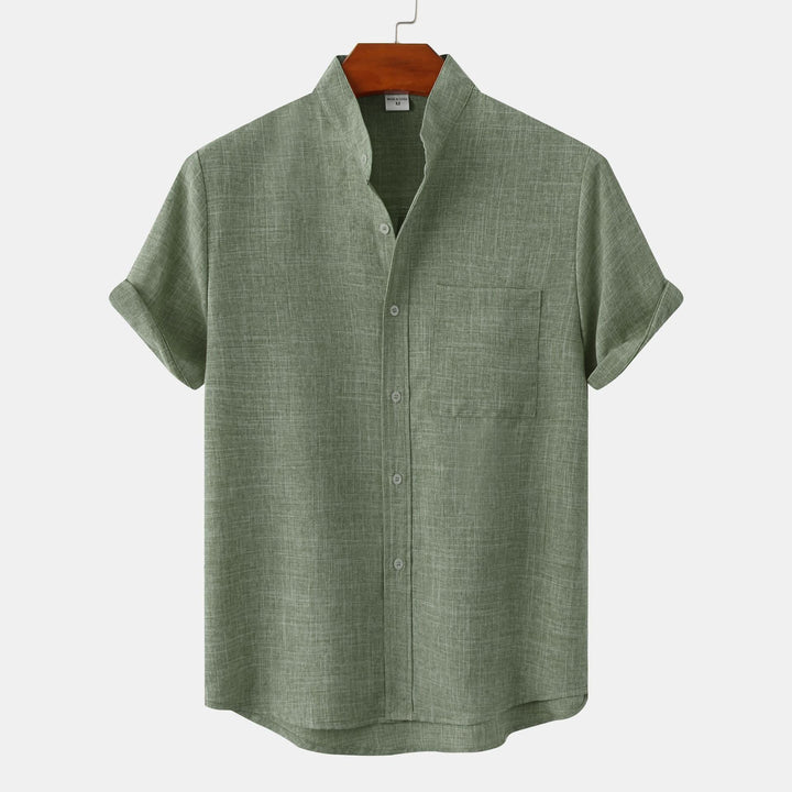 Fabien | Chemise en coton unie avec boutons