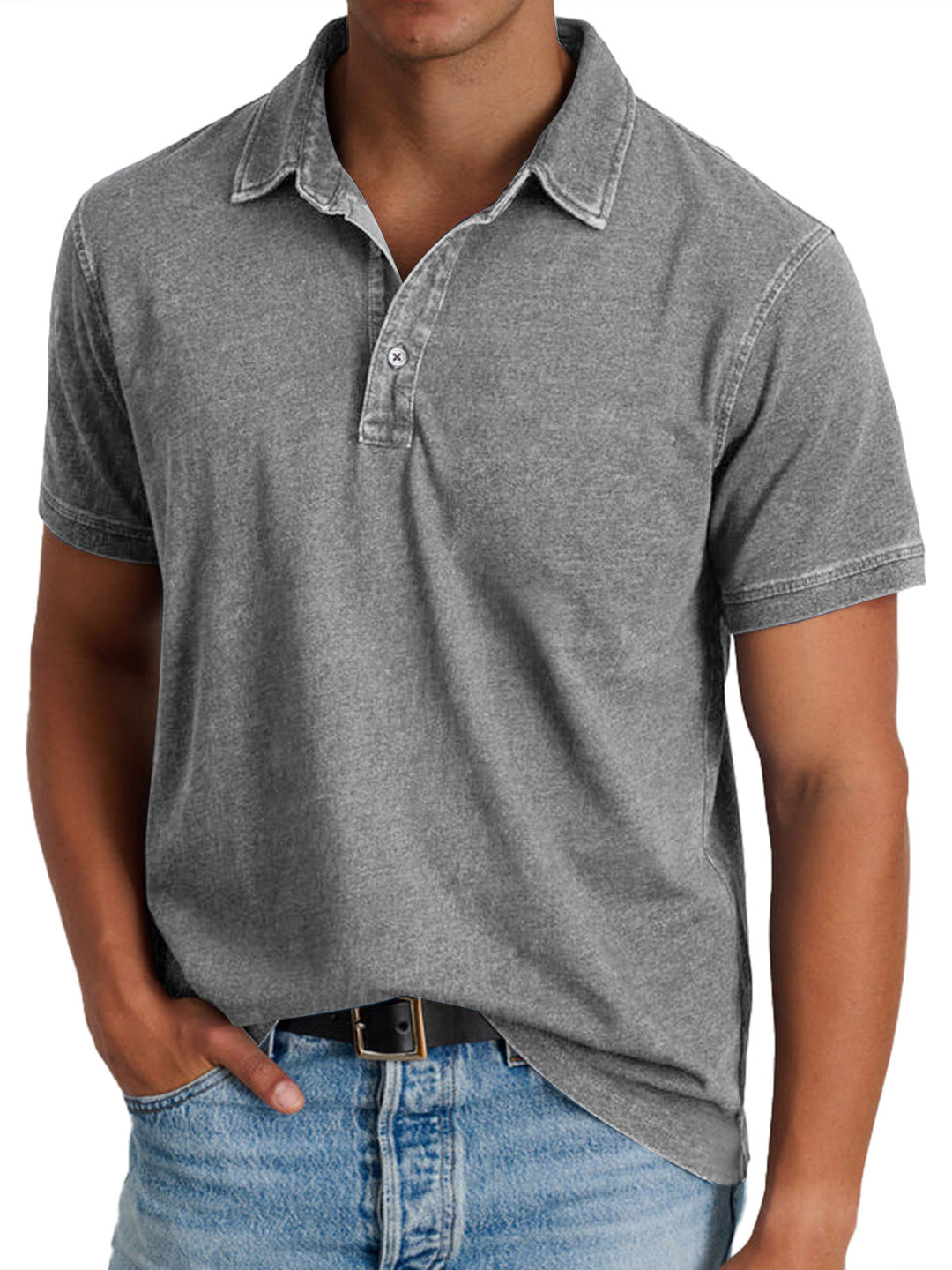 Édouard | Polo avec collier pour hommes
