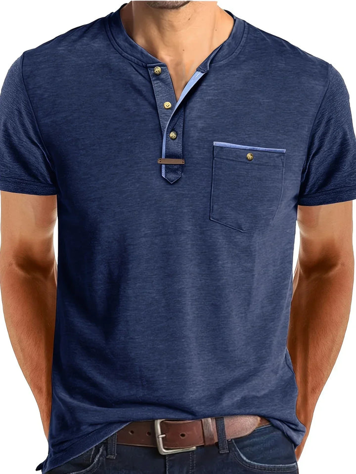 Geoffroy | T-shirt col rond élégant avec