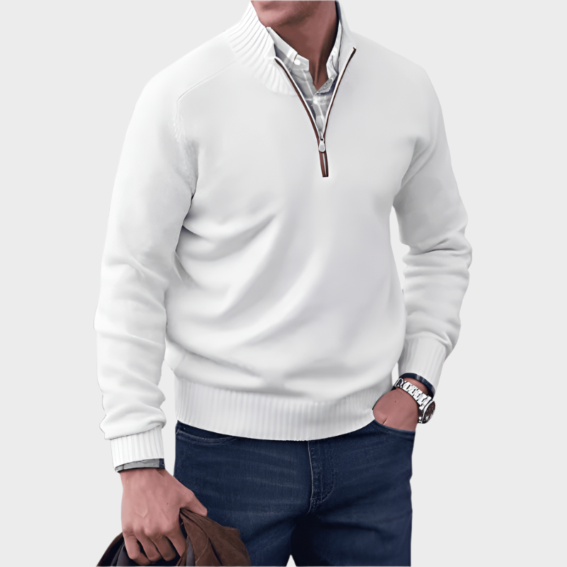 Malik | Pull Élégant Avec Zip