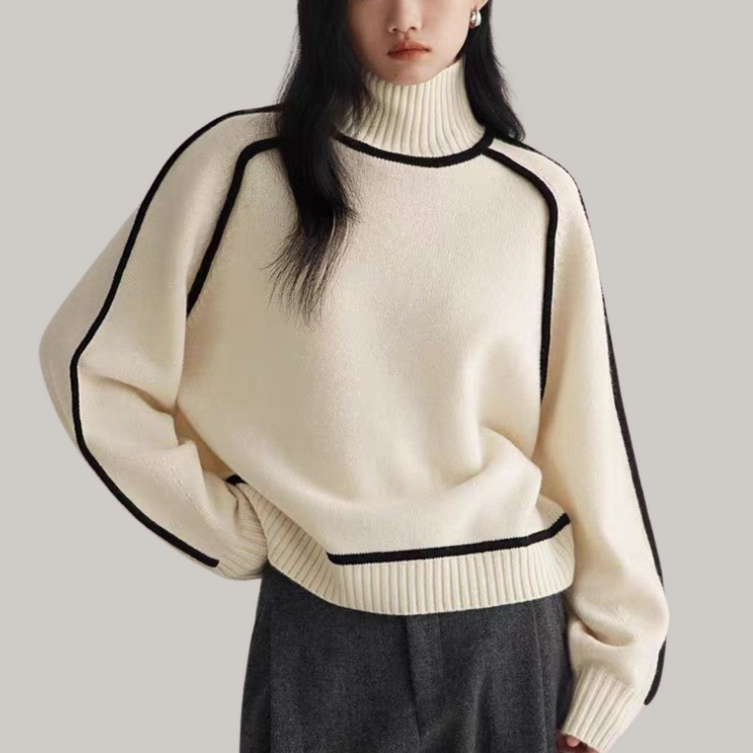 Quitterie | Pull Col Roulé élégant