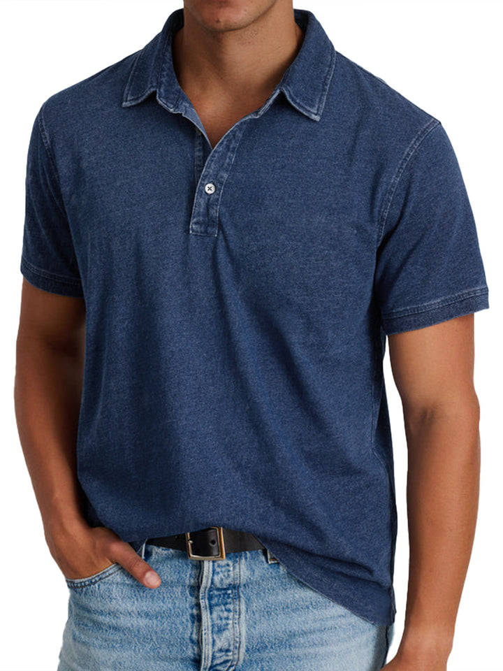 Élie | Polo avec collier pour hommes