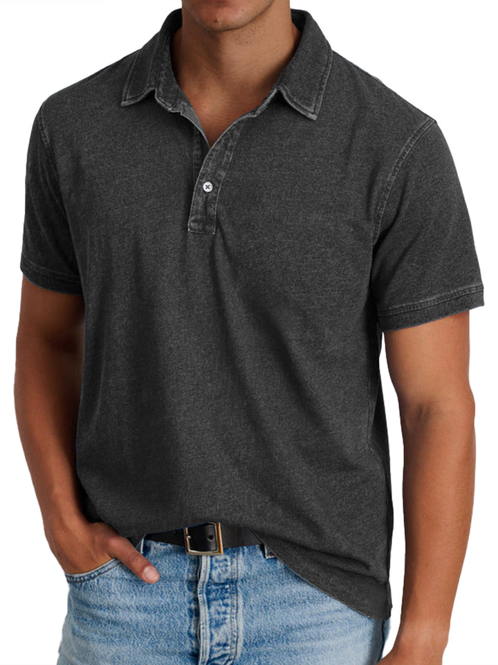 Élie | Polo avec collier pour hommes