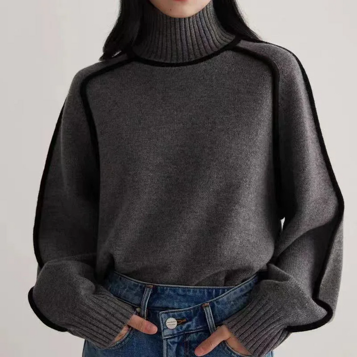 Quitterie | Pull Col Roulé élégant