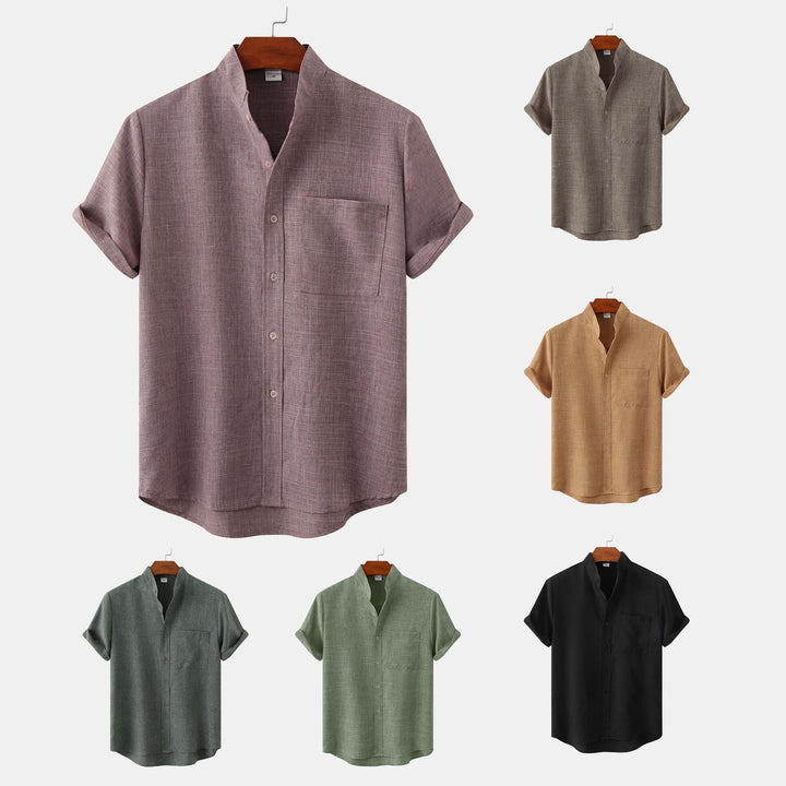 Fabien | Chemise en coton unie avec boutons