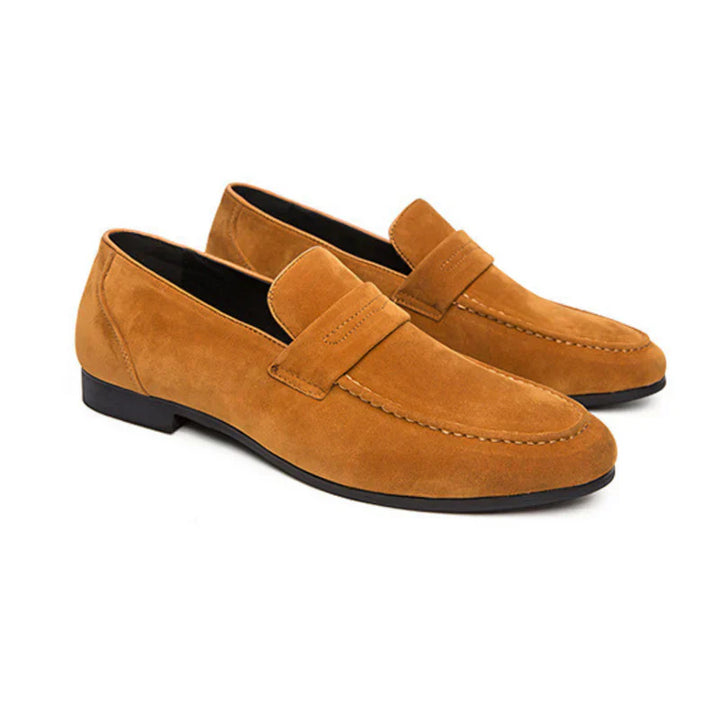 Thierry | Mocassins à brides en daim