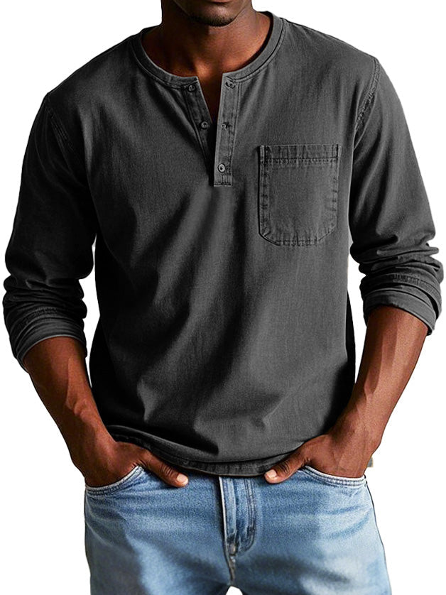 Laurent | Chemise Vintage à Manches Longues