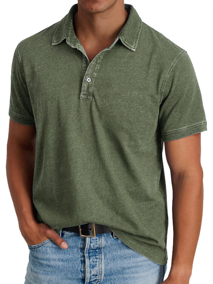 Élie | Polo avec collier pour hommes