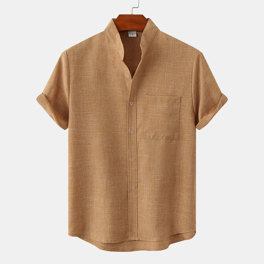 Fabien | Chemise en coton unie avec boutons