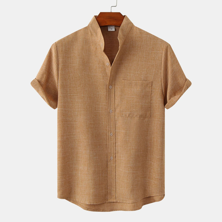 Fabien | Chemise en coton unie avec boutons