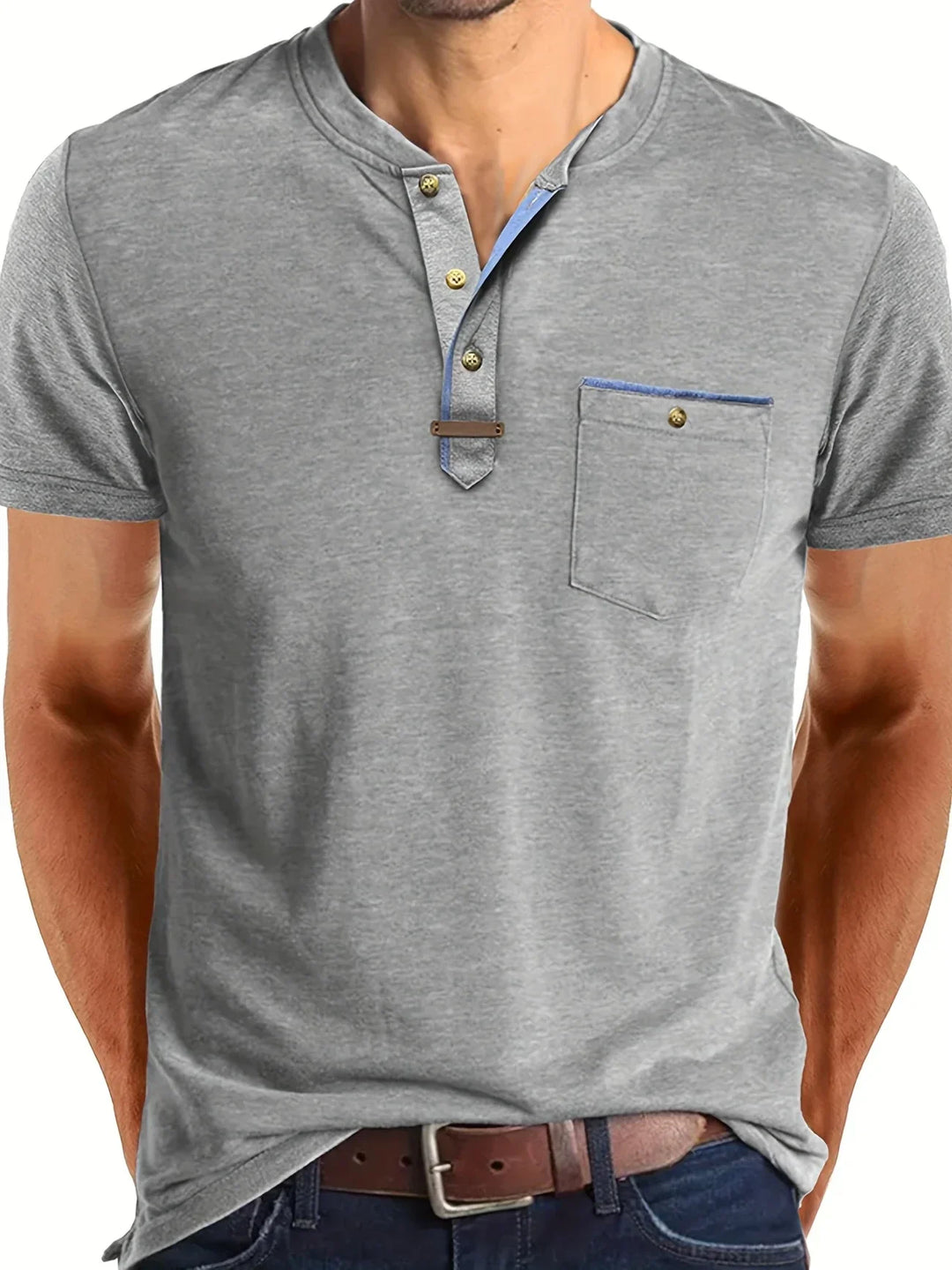 Geoffroy | T-shirt col rond élégant avec