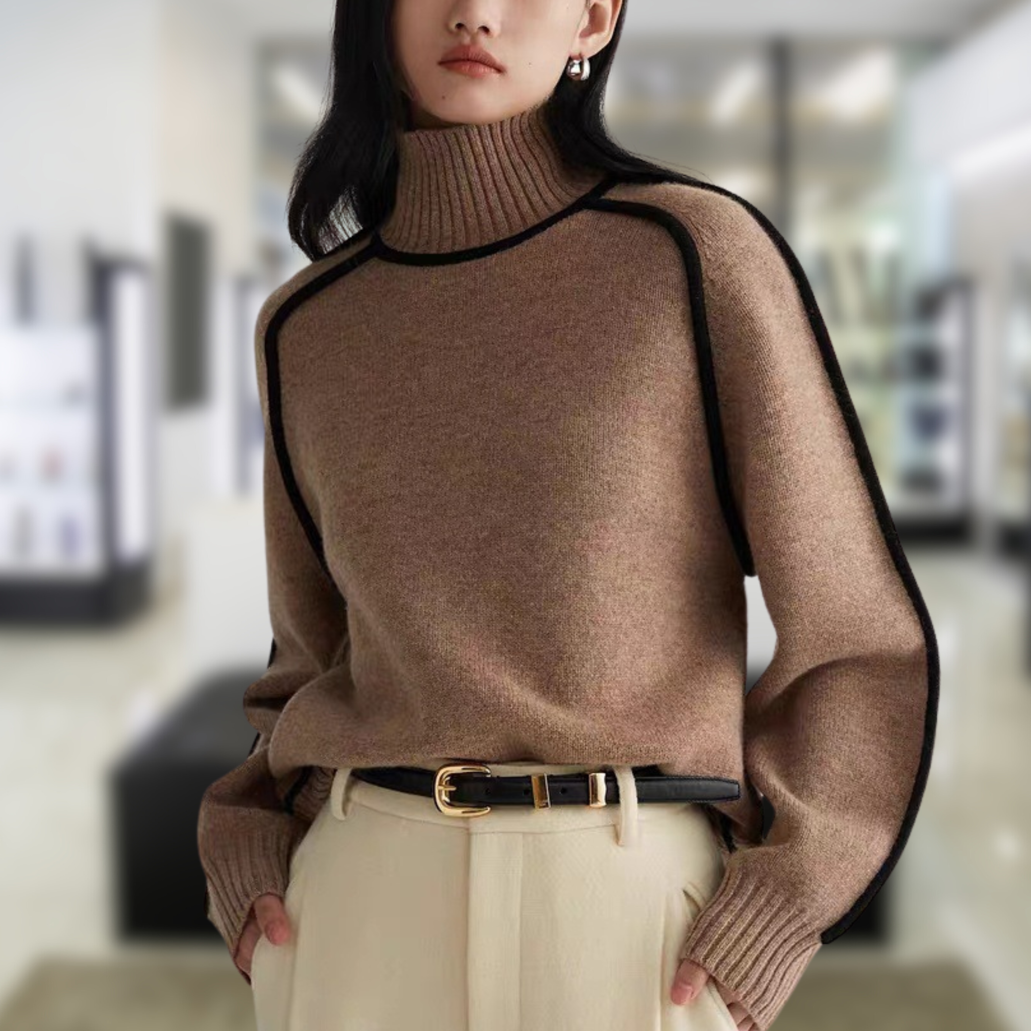 Anna™ | Pull col roulé
