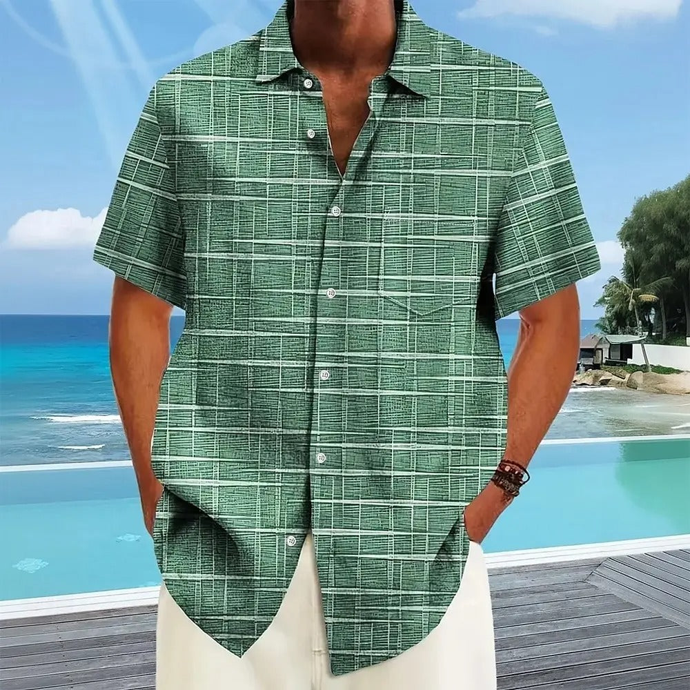 Denis | Chemise élégante à motif rayé et à
