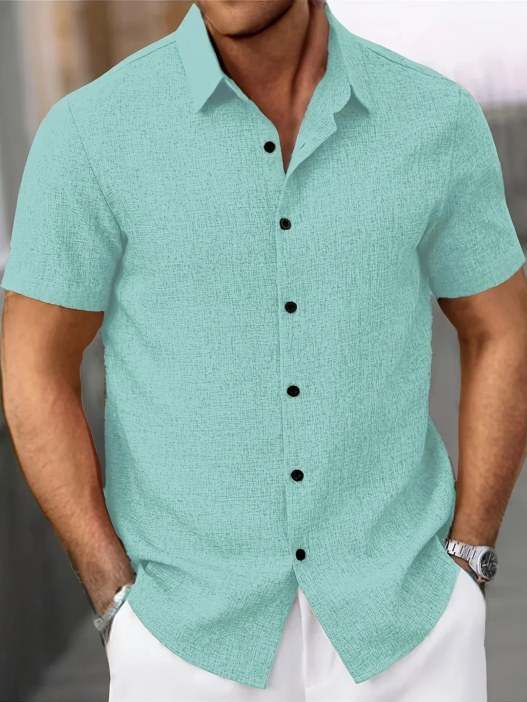 Adrien | Chemise légère à manches courtes en