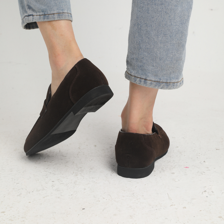 Thierry | Mocassins à brides en daim