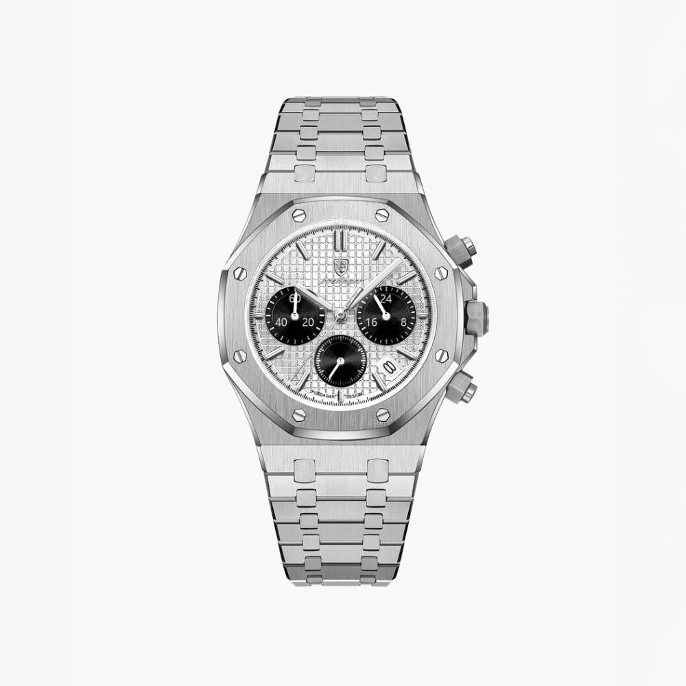 Aegion | Chronographe Moderne en Acier