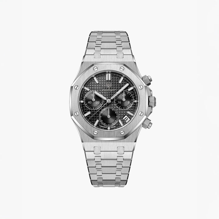 Aegion | Chronographe Moderne en Acier