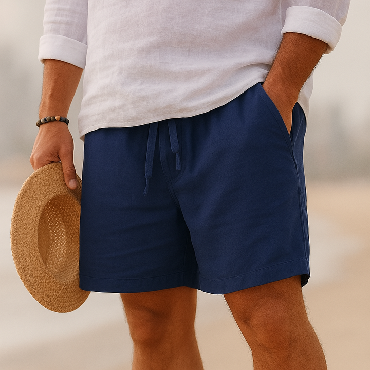 Matthias | Short élégant en lin à taille