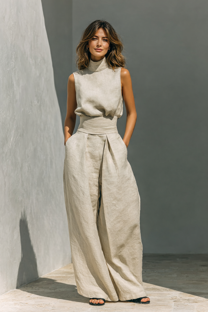 Liliane | Ensemble en Lin chic