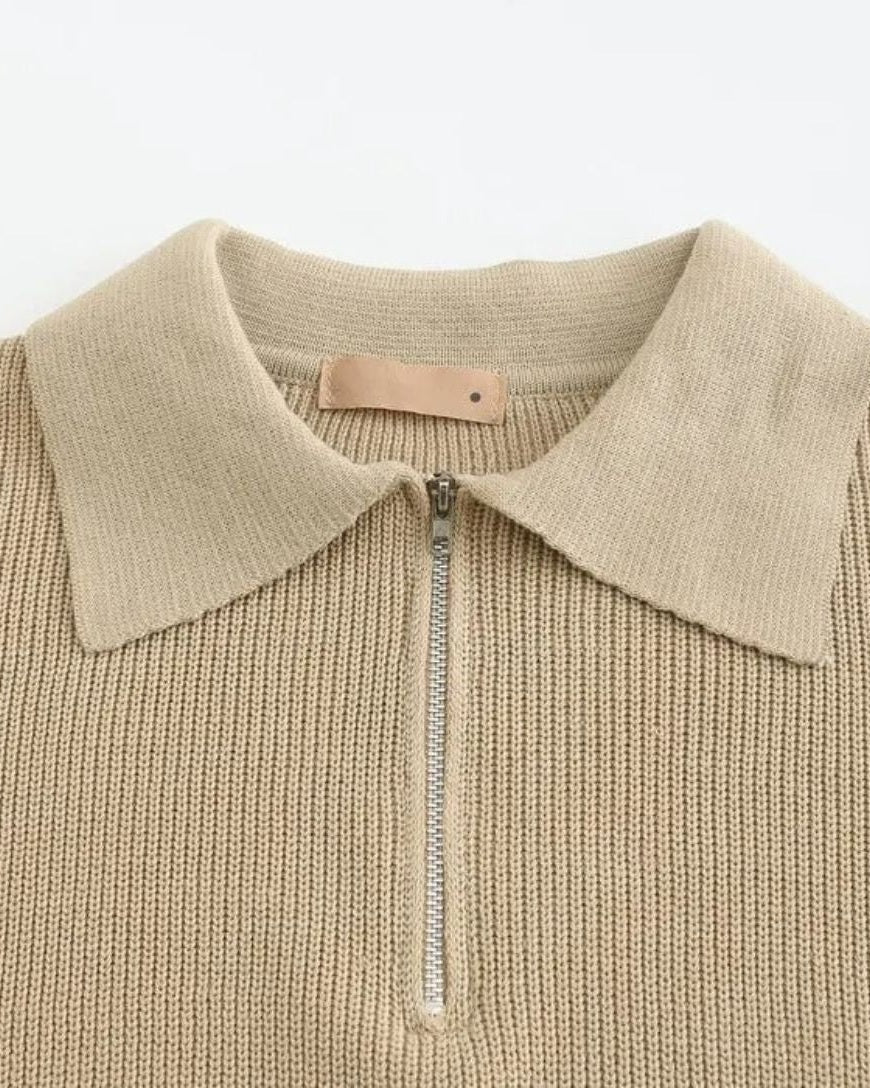 David | Pull Polo avec Zip