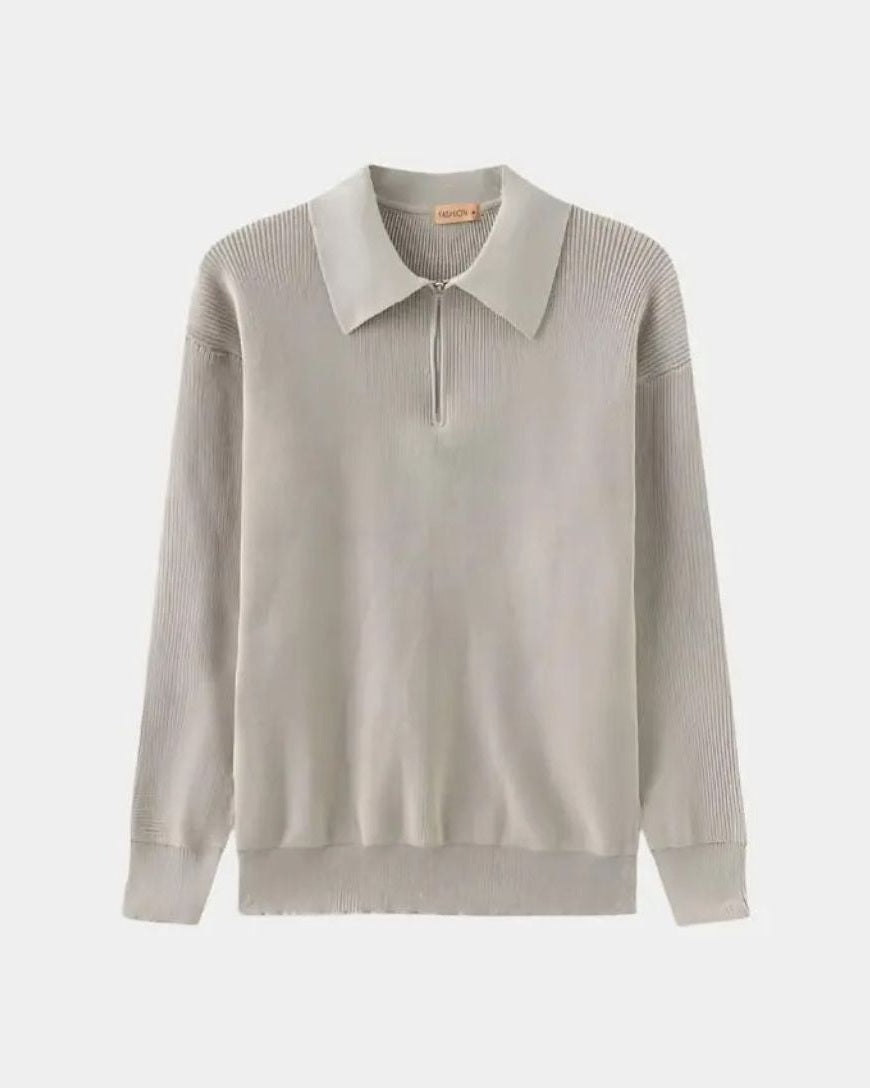 David | Pull Polo avec Zip