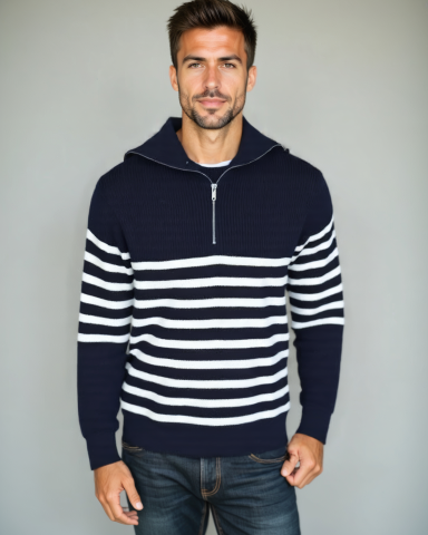 Felix | Pull en Maille à Rayures