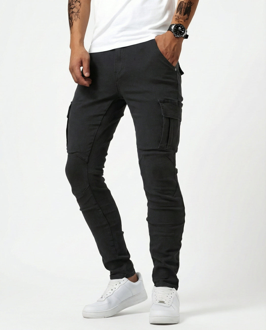 Jean | Pantalon Cargo Élastique