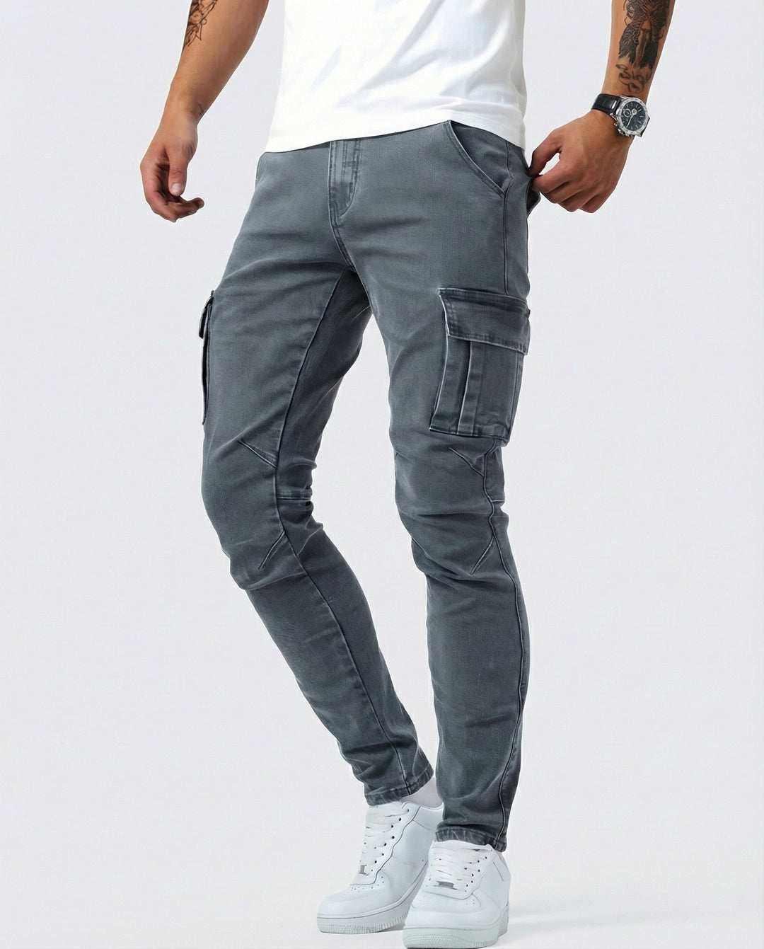 Jean | Pantalon Cargo Élastique