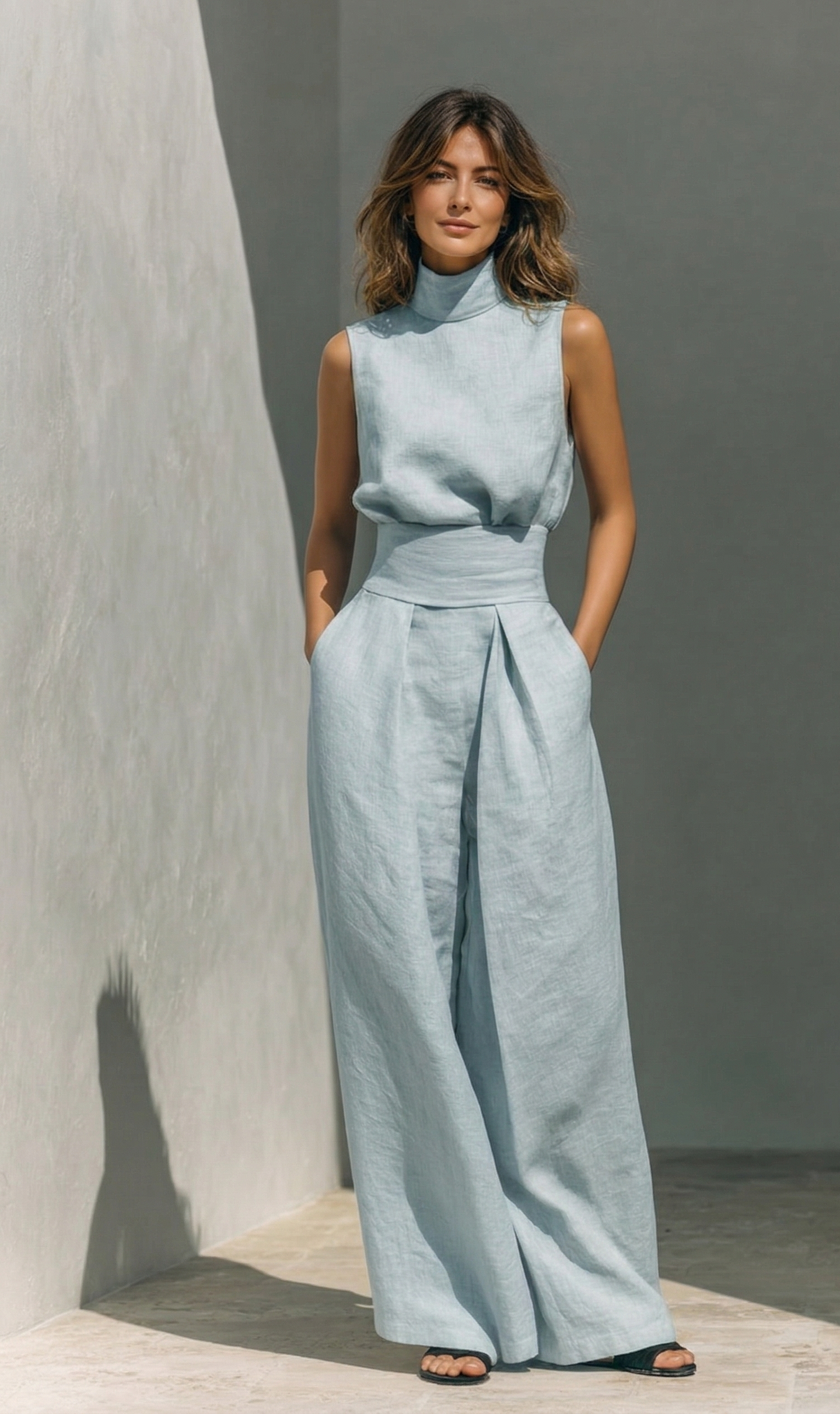 Liliane | Ensemble en Lin chic