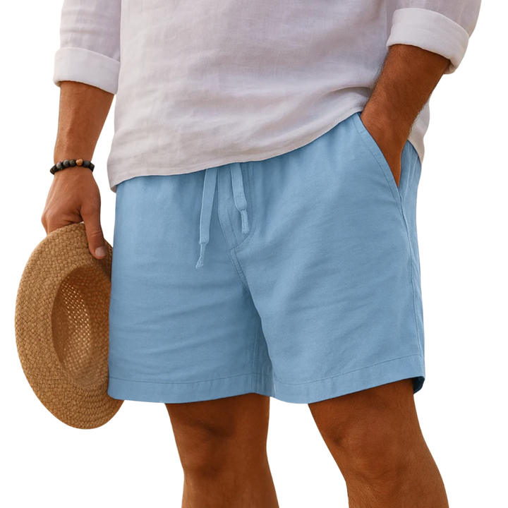 Matthias | Short élégant en lin à taille