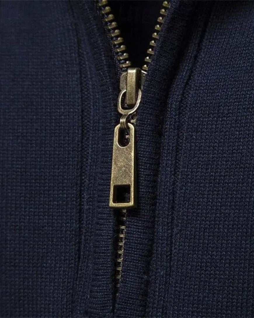 Mikkel | Pull en Coton avec Demi-Zip