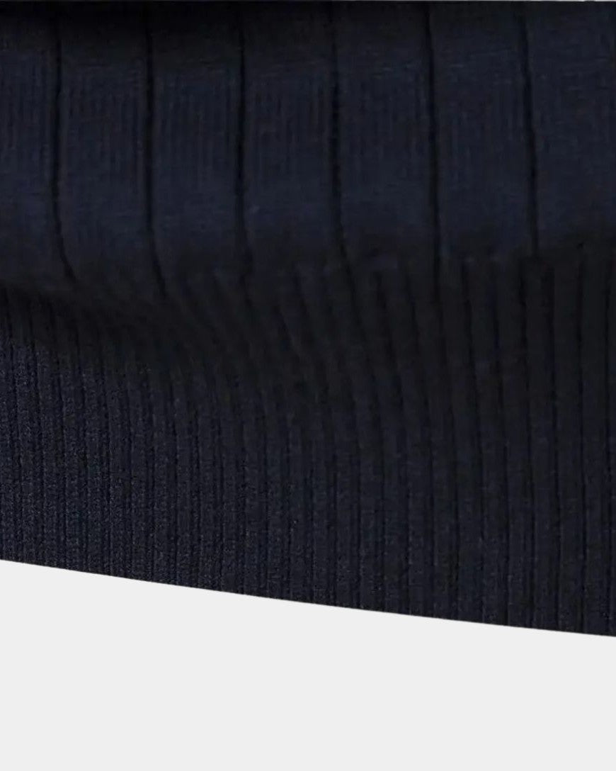 Mikkel | Pull en Coton avec Demi-Zip