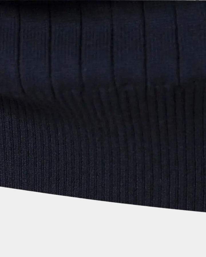Mikkel | Pull en Coton avec Demi-Zip