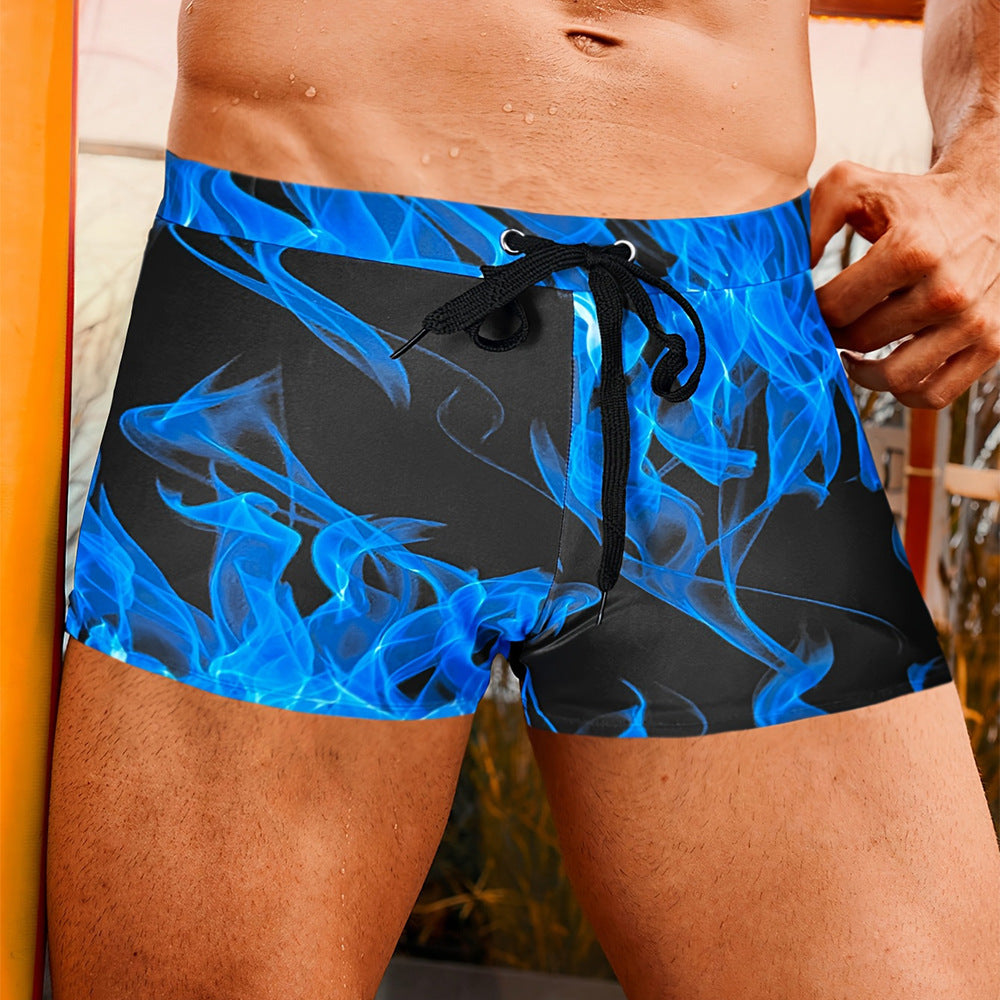 Ryan | Short de Bain Blue Flame