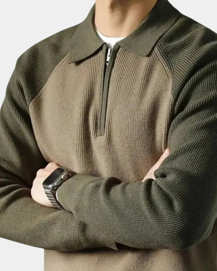 Peter | Sweatshirt avec Fermeture Éclair et