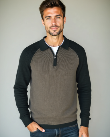 Peter | Sweatshirt avec Fermeture Éclair et