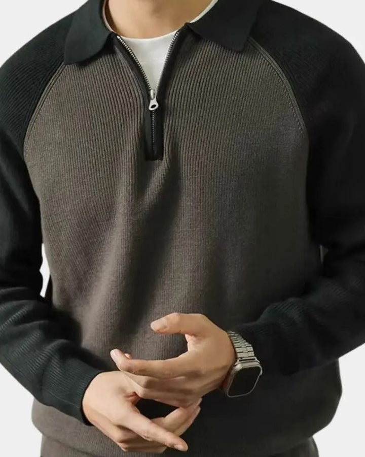 Peter | Sweatshirt avec Fermeture Éclair et