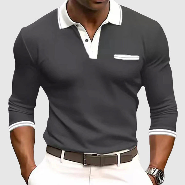 Benoît | Chemise à détails contrastés élégants