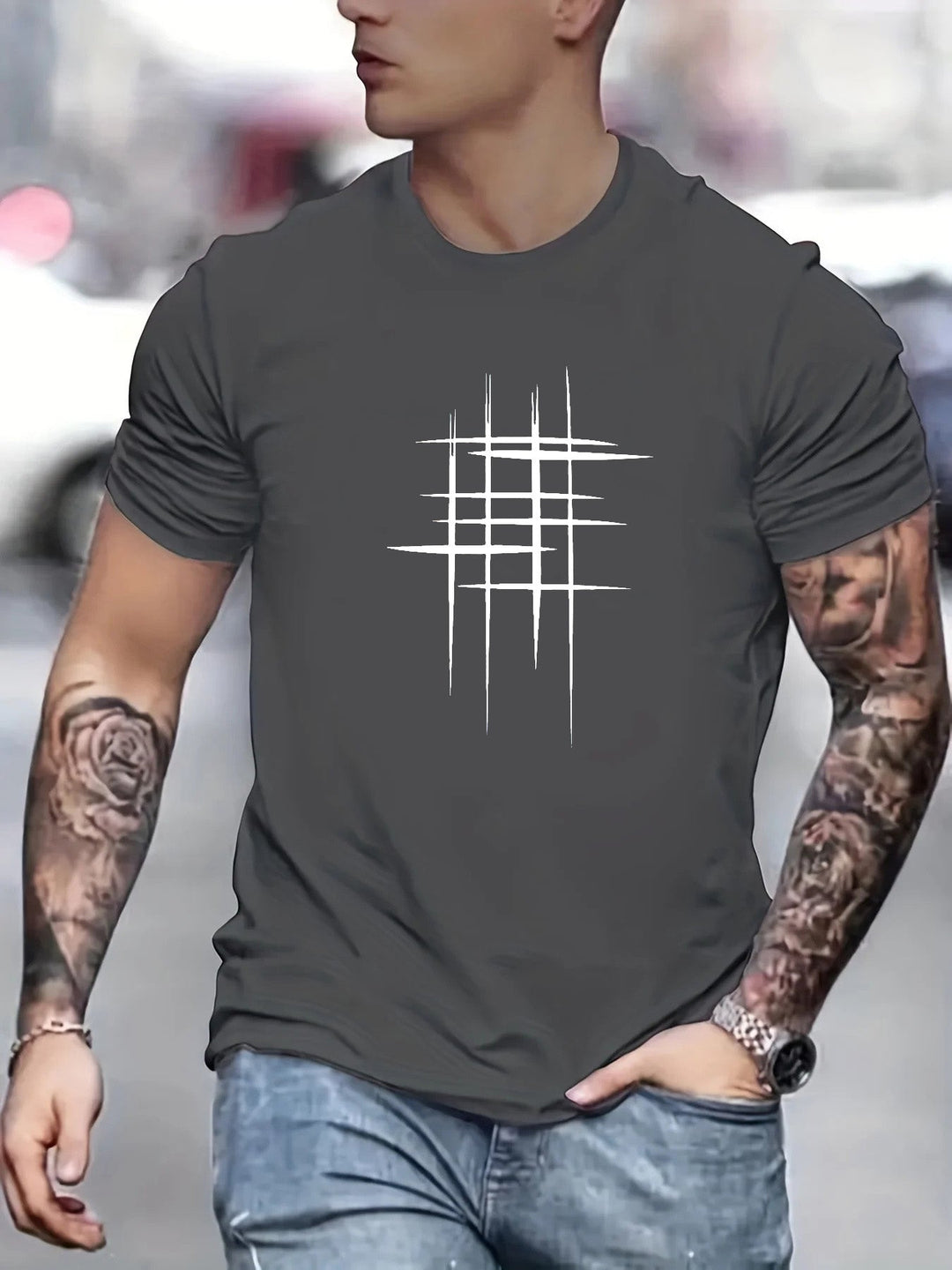 Frédéric | T-shirt élégant à col rond avec