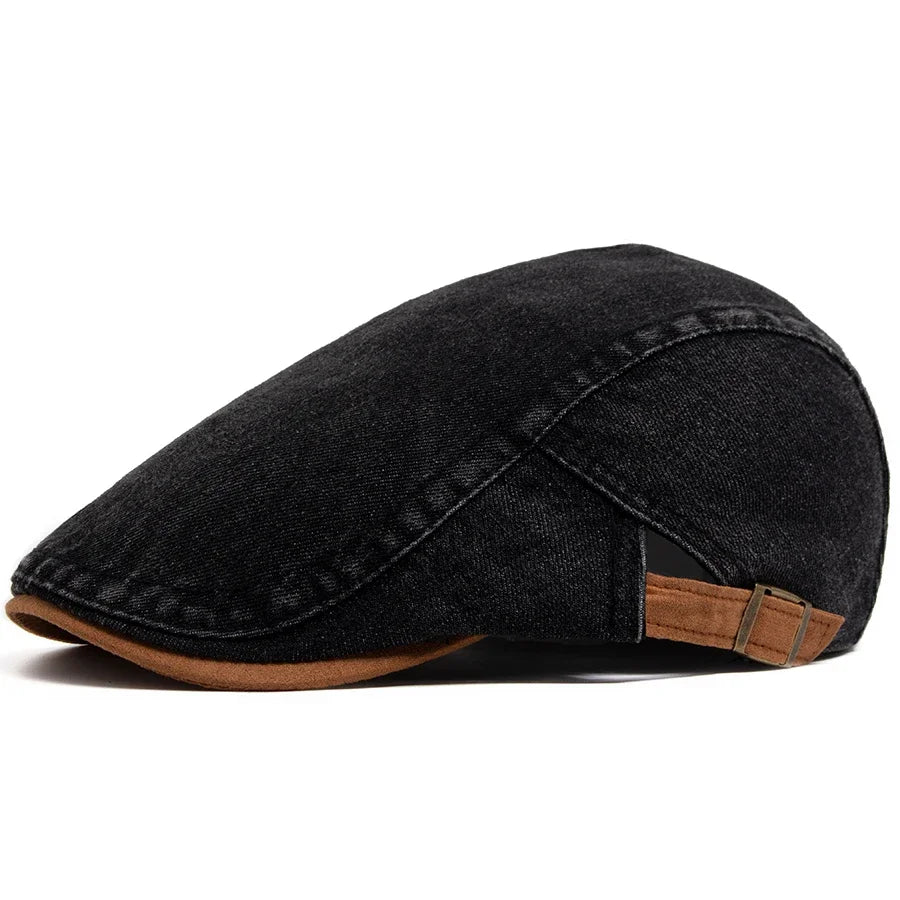 Cyprien | Casquette plate premium en denim