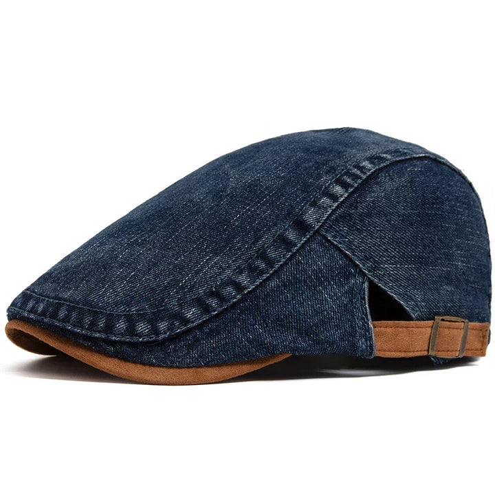 Cyprien | Casquette plate premium en denim
